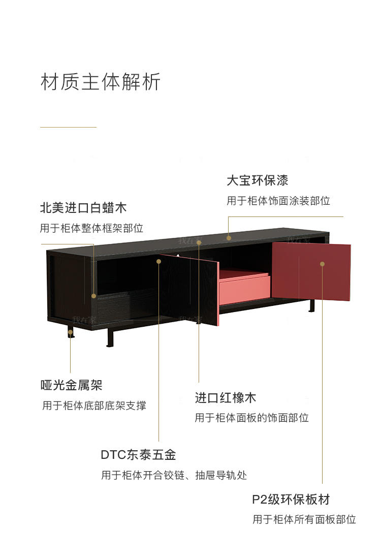 意式极简风格方凌电视柜（样品特惠）的家具详细介绍