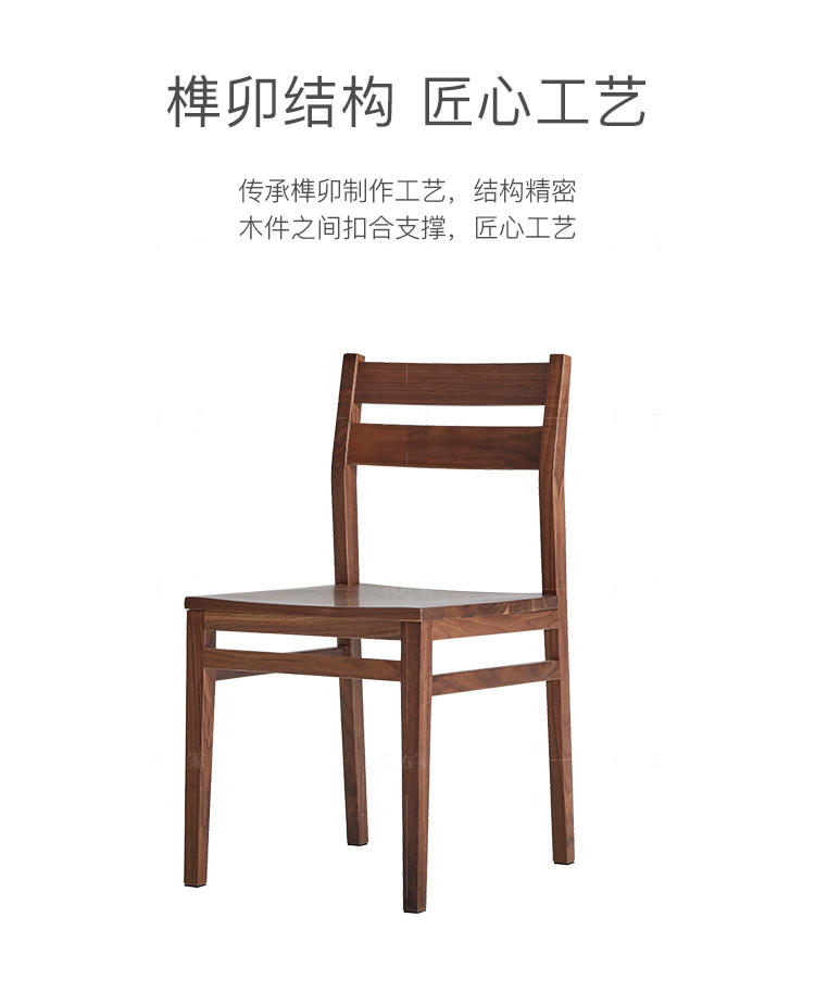 原木北欧风格拾悦餐椅（样品特惠）的家具详细介绍