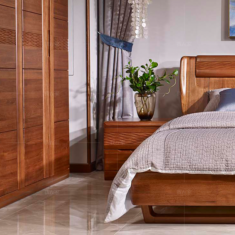 现代实木风格思议床头柜