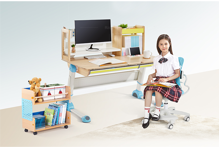 现代儿童风格探索学习桌（样品特惠）的家具详细介绍