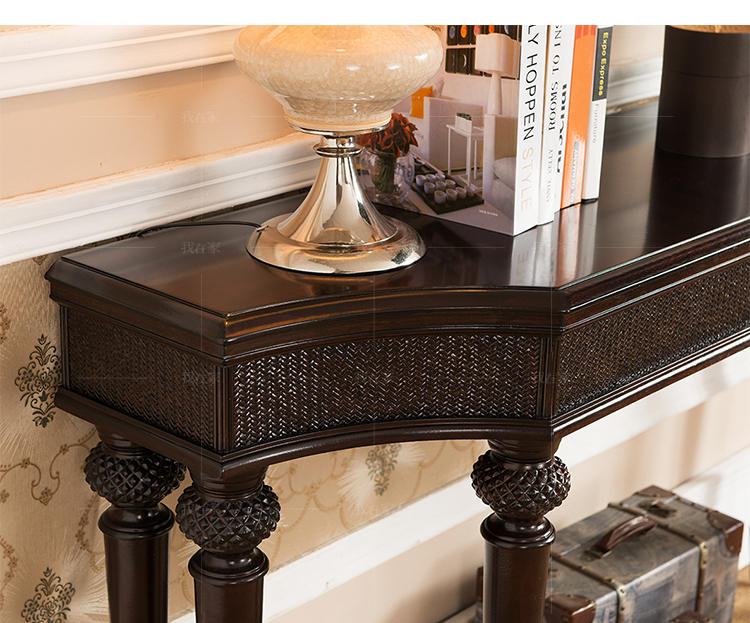 传统美式风格摩洛凯玄关桌的家具详细介绍