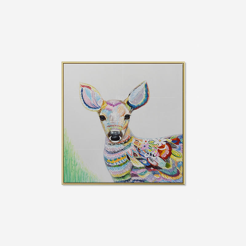 绘美映画系列吉祥鹿--油彩手绘画