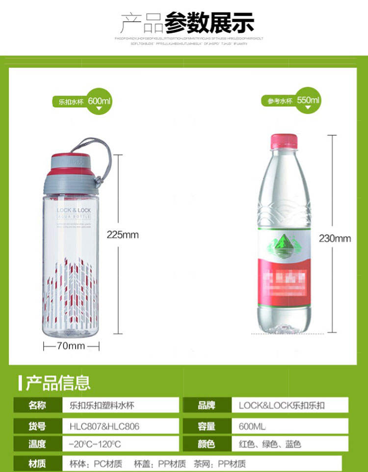 浅草物语系列乐扣印花便携运动水杯瓶的详细介绍