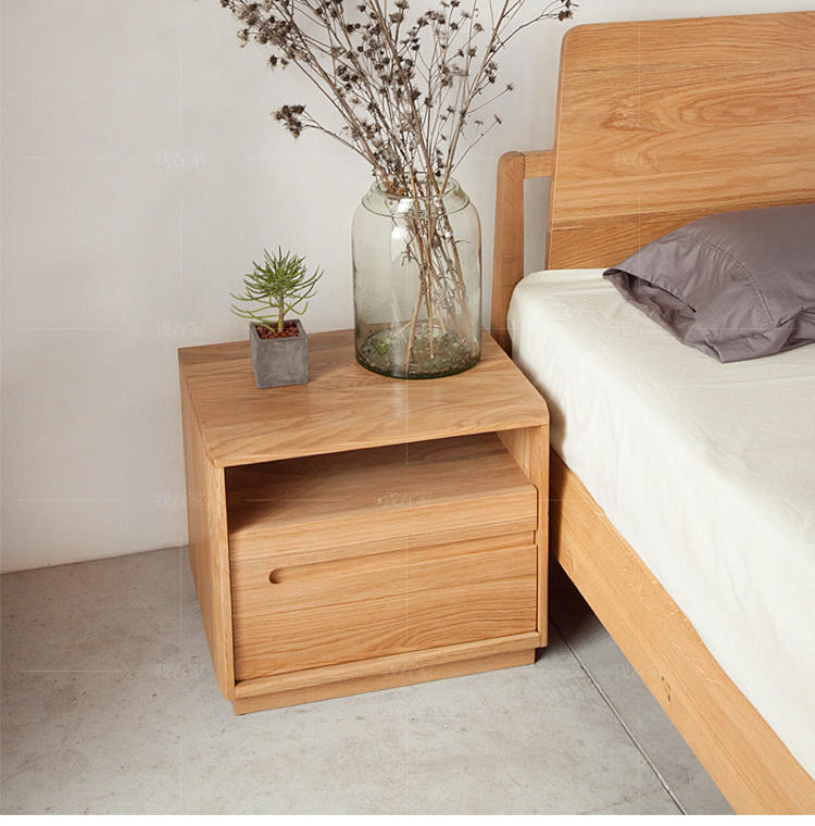 原木北欧风格和风床头柜（样品特惠）的家具详细介绍
