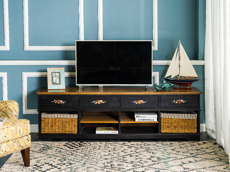 乡村美式风格道格拉斯电视柜A款的家具详细介绍