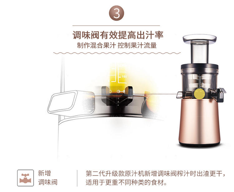 惠人系列惠人创新三档调味原汁机的详细介绍