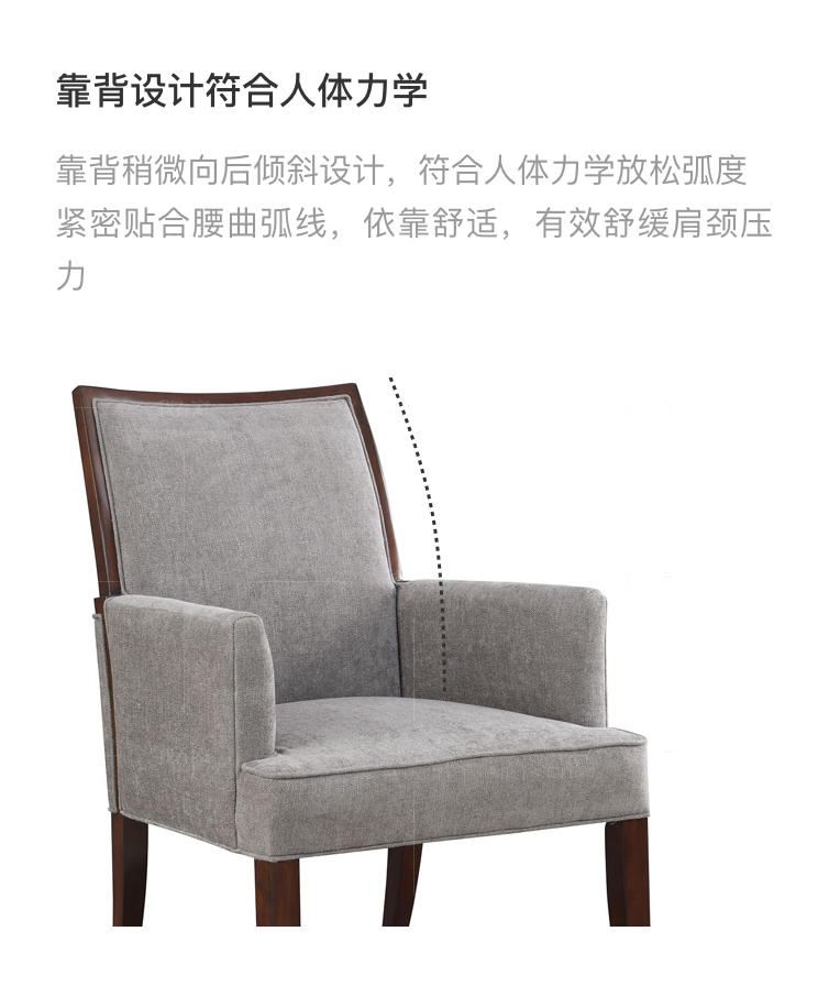 现代美式风格巴尔博亚餐椅的家具详细介绍