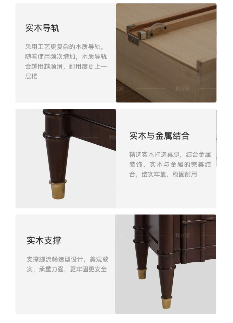 现代美式风格阿卡迪亚床头柜A款的家具详细介绍