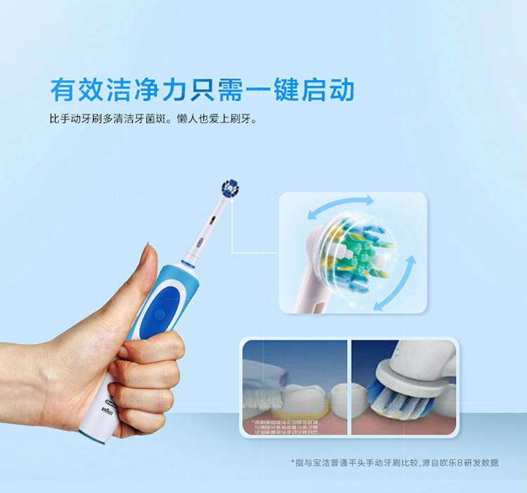 欧乐B系列欧乐B清亮洁净电动牙刷的详细介绍