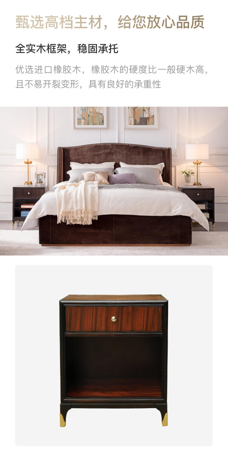 现代美式风格富尔顿床头柜B款的家具详细介绍