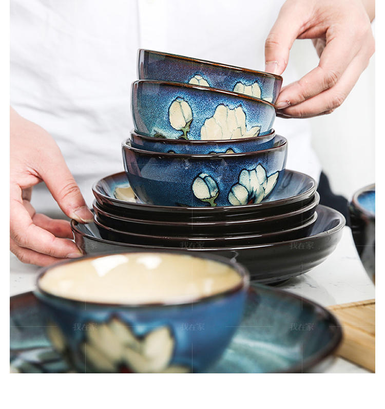 玉泉系列馨兰系列炻器餐具组的详细介绍