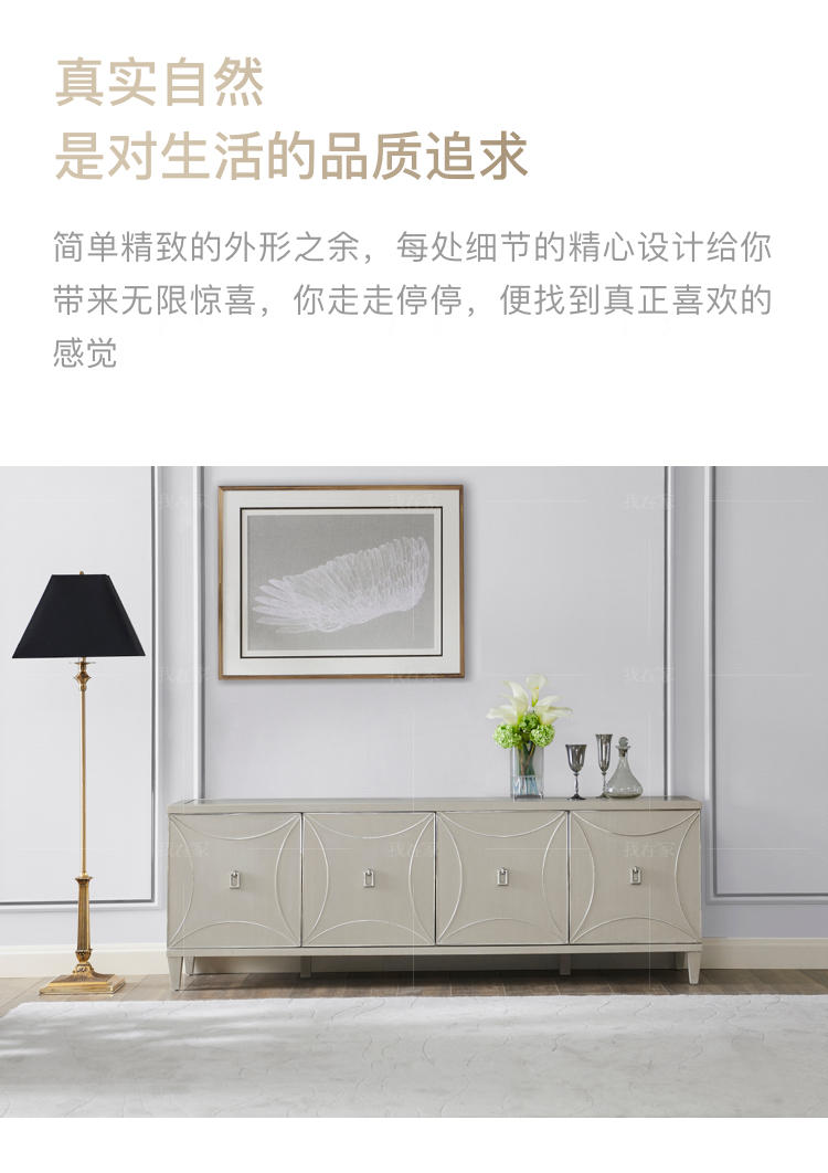 现代美式风格西雅电视柜（样品特惠）的家具详细介绍