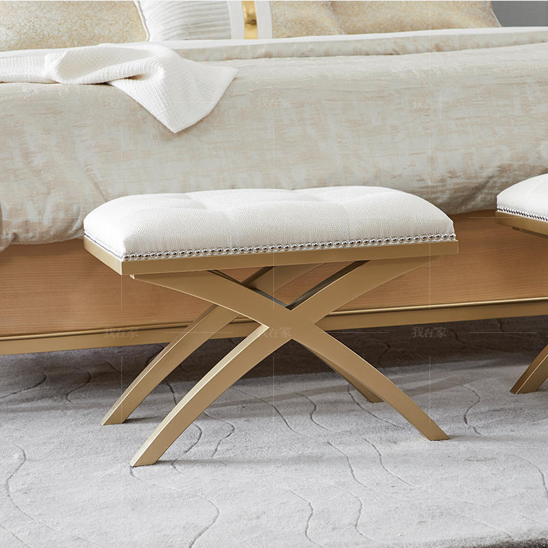 现代美式风格床尾凳（样品特惠）
