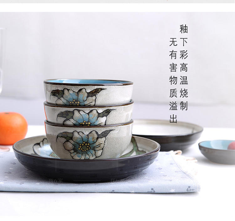 玉泉系列蓝花语系列炻器餐具的详细介绍