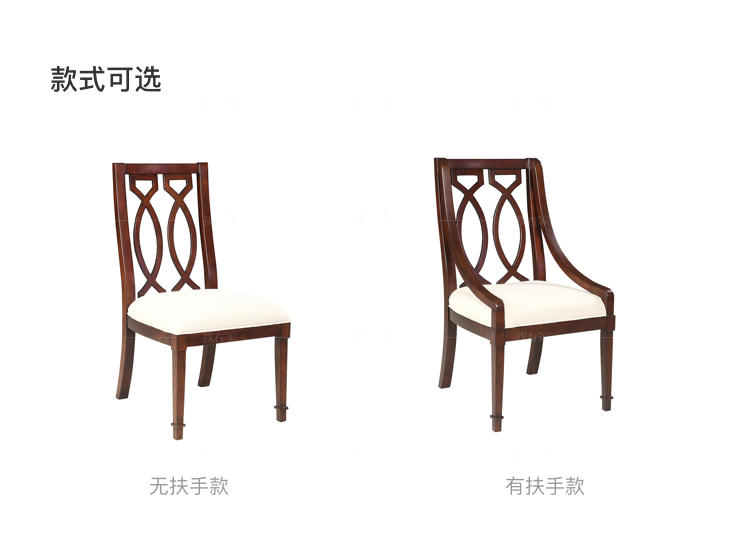现代美式风格威尼亚餐椅A款的家具详细介绍