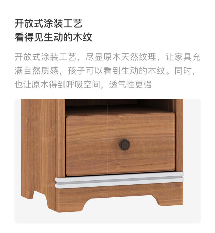 美式儿童风格尼尔床头柜（样品特惠）的家具详细介绍