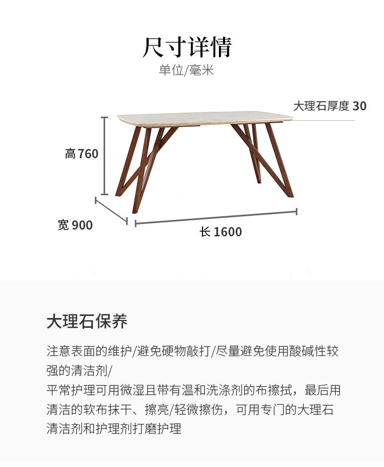 现代简约风格波恩餐桌的家具详细介绍