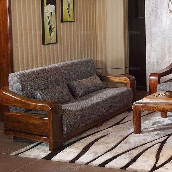 现代实木风格实木沙发（样品特惠）