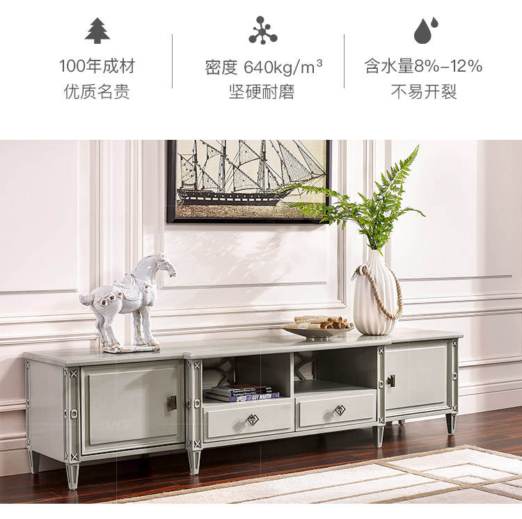 现代美式风格电视柜（样品特惠）的家具详细介绍
