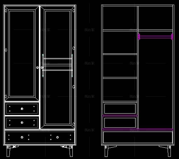 新中式风格风格简约白蜡木组合衣柜的家具详细介绍