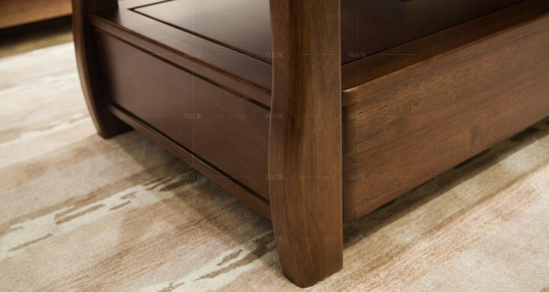 现代实木风格中式储物茶几（特惠）的家具详细介绍