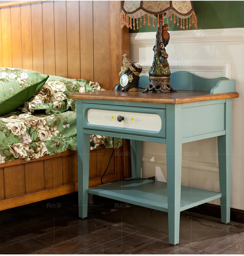 乡村美式风格提花床头柜（样品特惠）的家具详细介绍