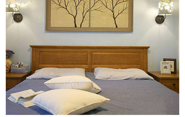 原木北欧风格言木大床（样品特惠）的家具详细介绍