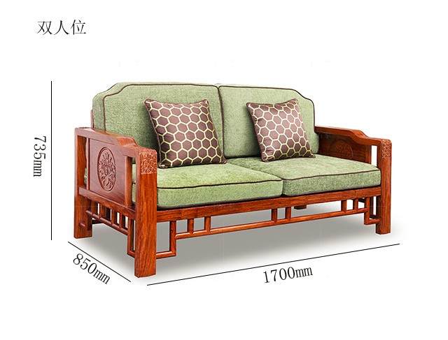 新古典中式风格栖岸实木沙发的家具详细介绍