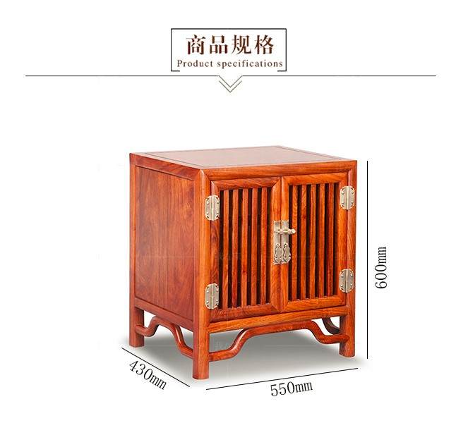 新古典中式风格辰渲床头柜的家具详细介绍