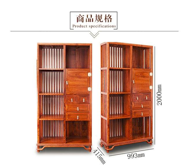 新古典中式风格雅书左书柜的家具详细介绍