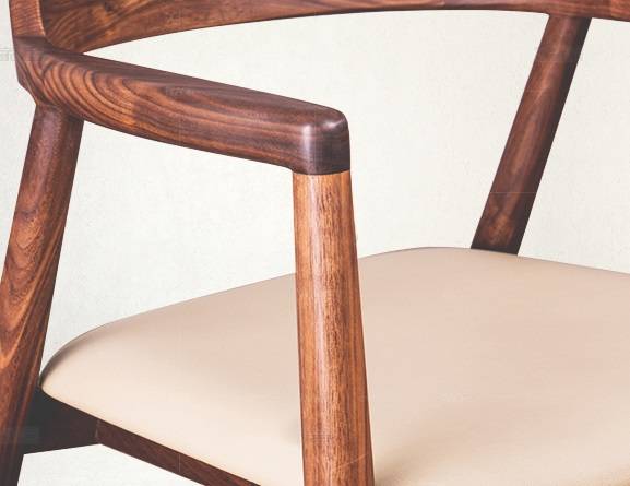 现代北欧风格北美进口黑胡桃木牛头椅的家具详细介绍