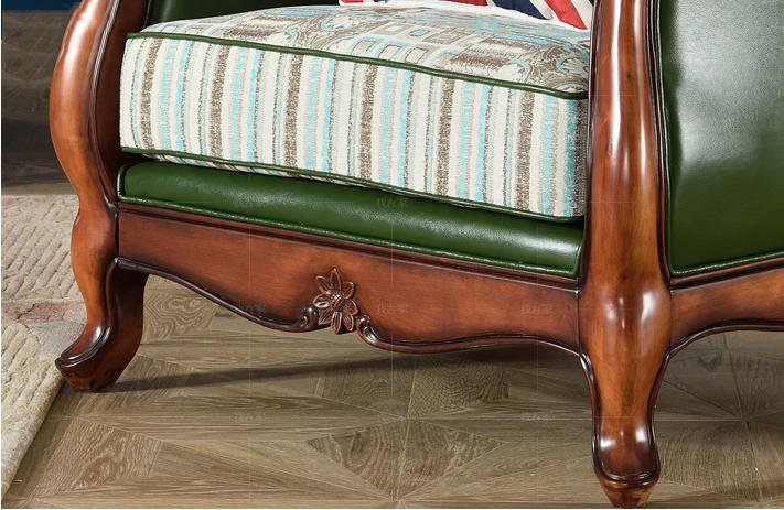 传统美式风格真皮沙发（样品特惠）的家具详细介绍