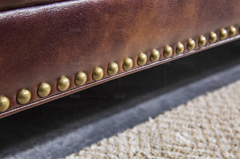 现代美式风格文森真皮沙发的家具详细介绍
