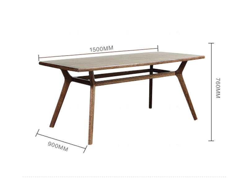 原木北欧风格静闲餐桌（样品特惠）的家具详细介绍