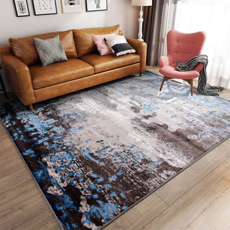地毯系列抽象斑驳纹机织地毯