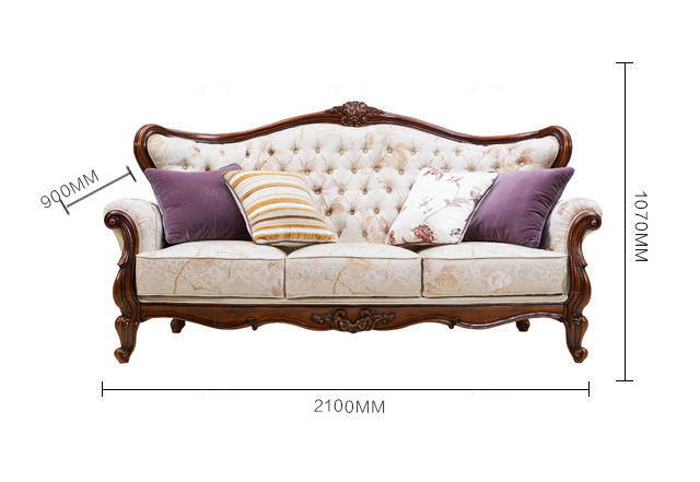 古典美式风格美式奢华古典布艺沙发的家具详细介绍