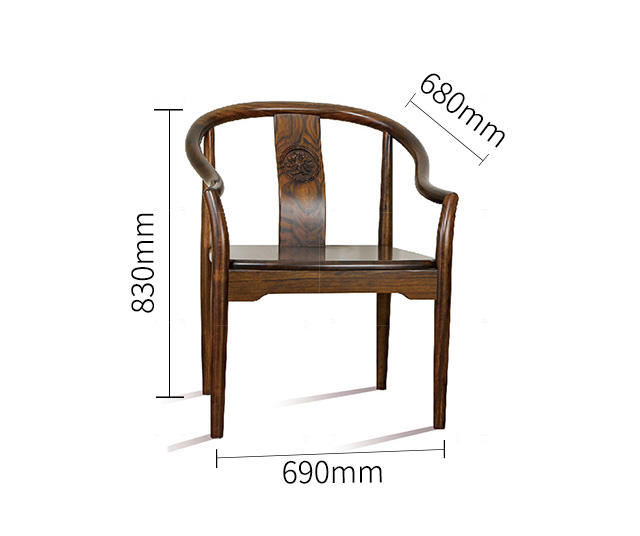 新古典中式风格仿古实木禅意休闲椅的家具详细介绍