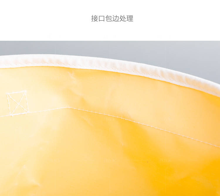 纳谷系列柠檬黄圆形洗衣篮的详细介绍