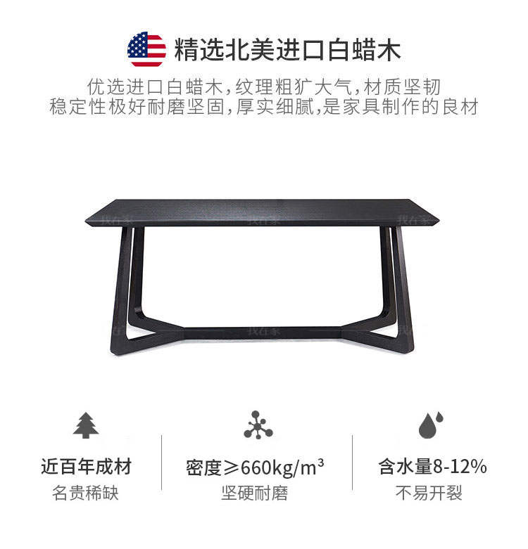 意式极简风格方凌餐桌（样品特惠）的家具详细介绍