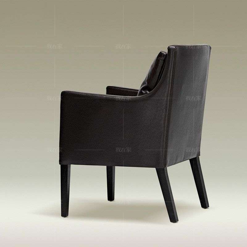 现代简约风格舒适背靠皮质书椅的家具详细介绍