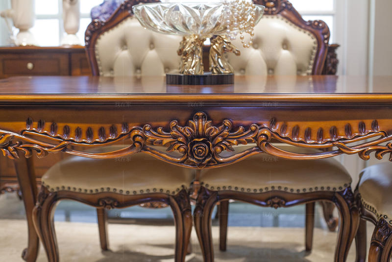 古典欧式风格马可斯餐桌（样品特惠）的家具详细介绍