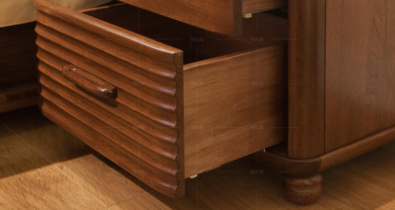 现代实木风格木原实木床头柜的家具详细介绍
