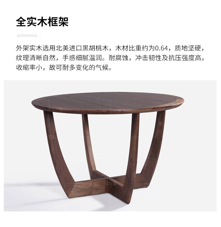 原木北欧风格绎心圆餐桌（样品特惠）的家具详细介绍