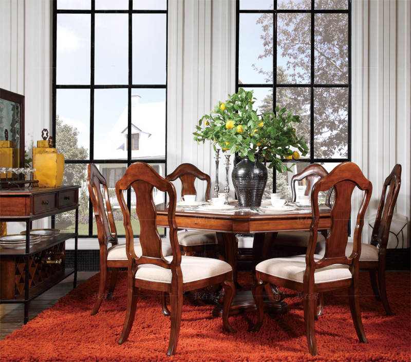 传统美式风格莱恩餐椅（样品特惠）的家具详细介绍
