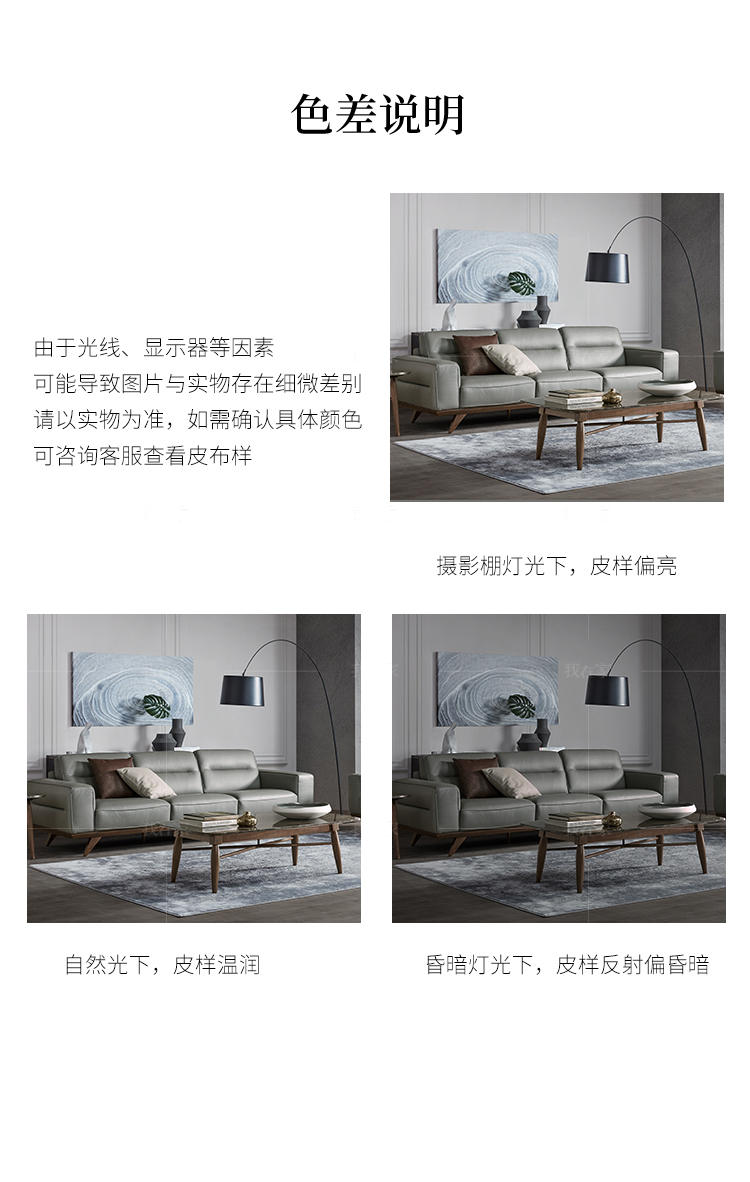 现代简约风格艾尔沙发（样品特惠）的家具详细介绍