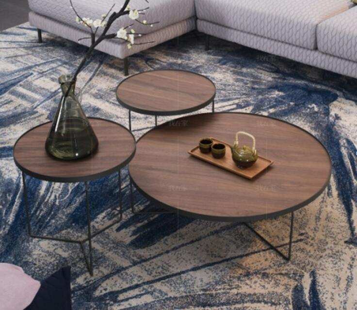 意式极简风格Bari圆形组合茶几的家具详细介绍