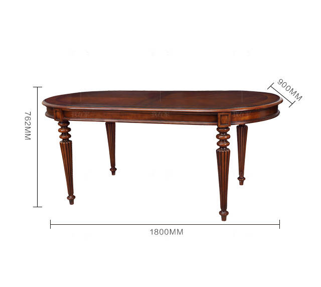传统美式风格传世餐桌的家具详细介绍