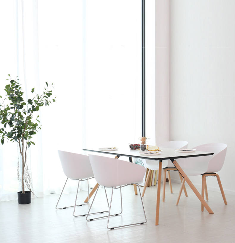 色彩北欧风格荷花餐椅的家具详细介绍