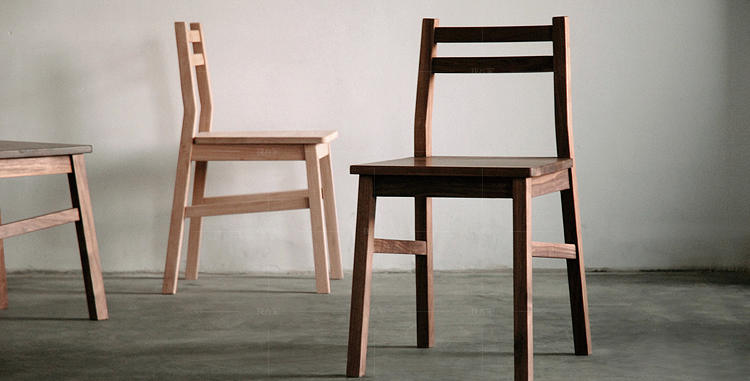 现代北欧风格黑胡桃木个性餐椅的家具详细介绍