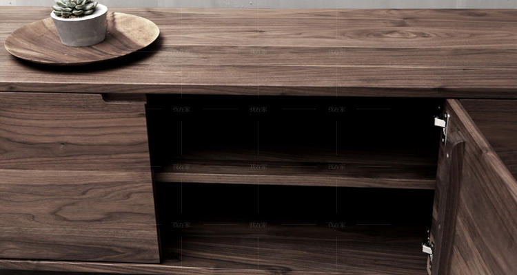 现代北欧风格温润原木电视柜的家具详细介绍